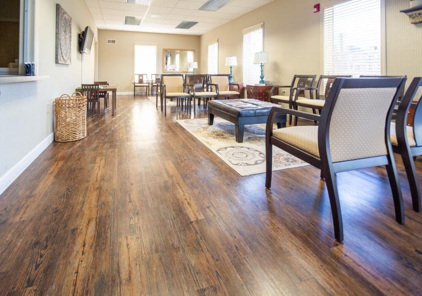 New office flooring at The Conestoga Oral and Maxillofacial Surgery