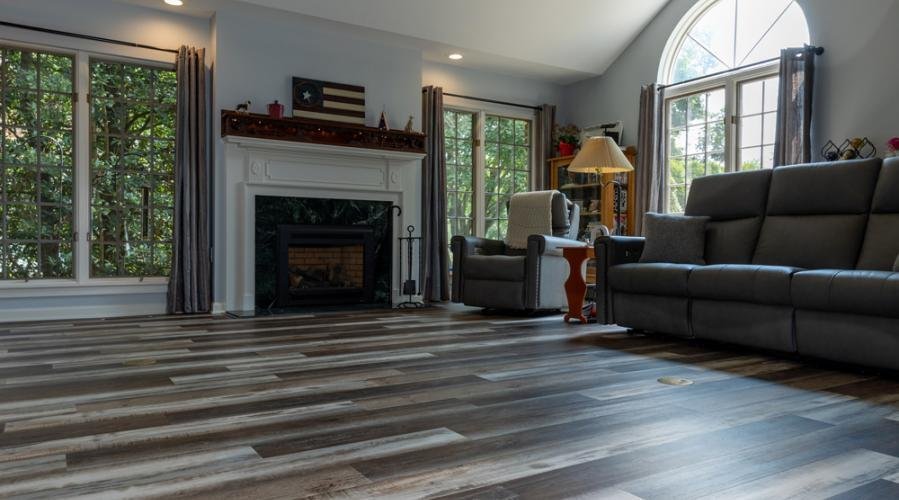 Modern vinyl flooring in a Lancaster, PA home