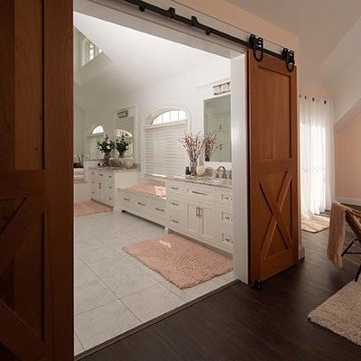 Bathroom floor remodel in Malvern, PA by Flor Haus