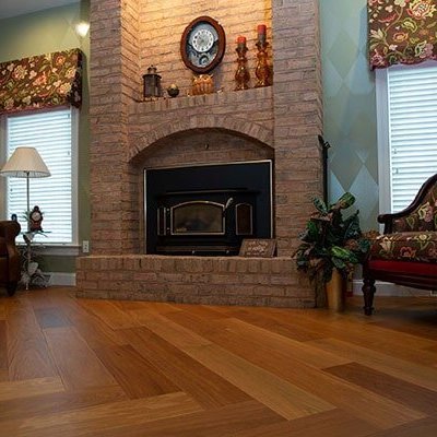 Remodeled sitting room hardwood flooring in West Chester, PA from Flor Haus