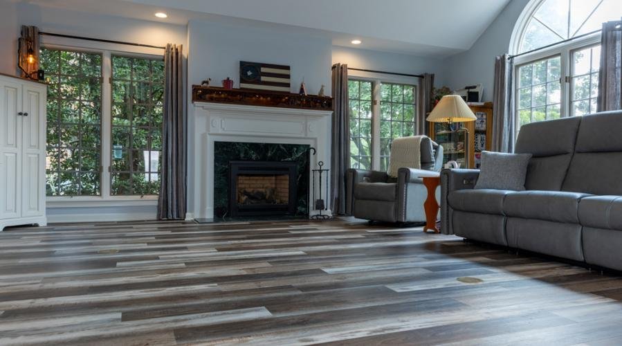 Professional vinyl flooring installation in a Lancaster, PA home