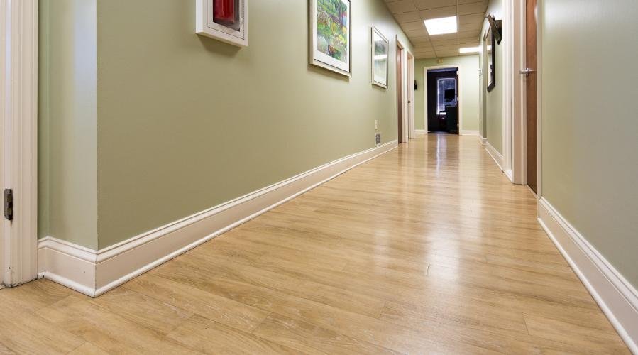 New office flooring at The Conestoga Oral and Maxillofacial Surgery