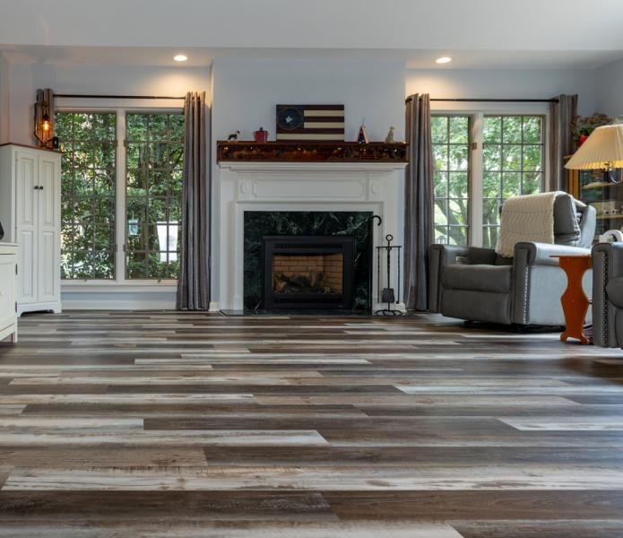 Vinyl flooring installation in a Lancaster, PA home