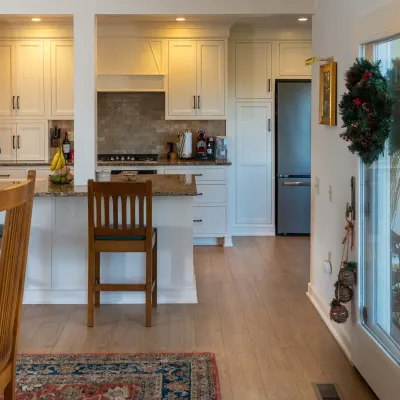 Main living area renovation with luxury vinyl flooring in Lancaster, PA