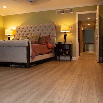 Updated bedroom flooring in Lancaster, PA by Flor Haus